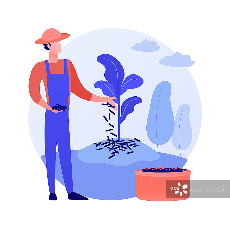 植物覆盖抽象概念图片素材