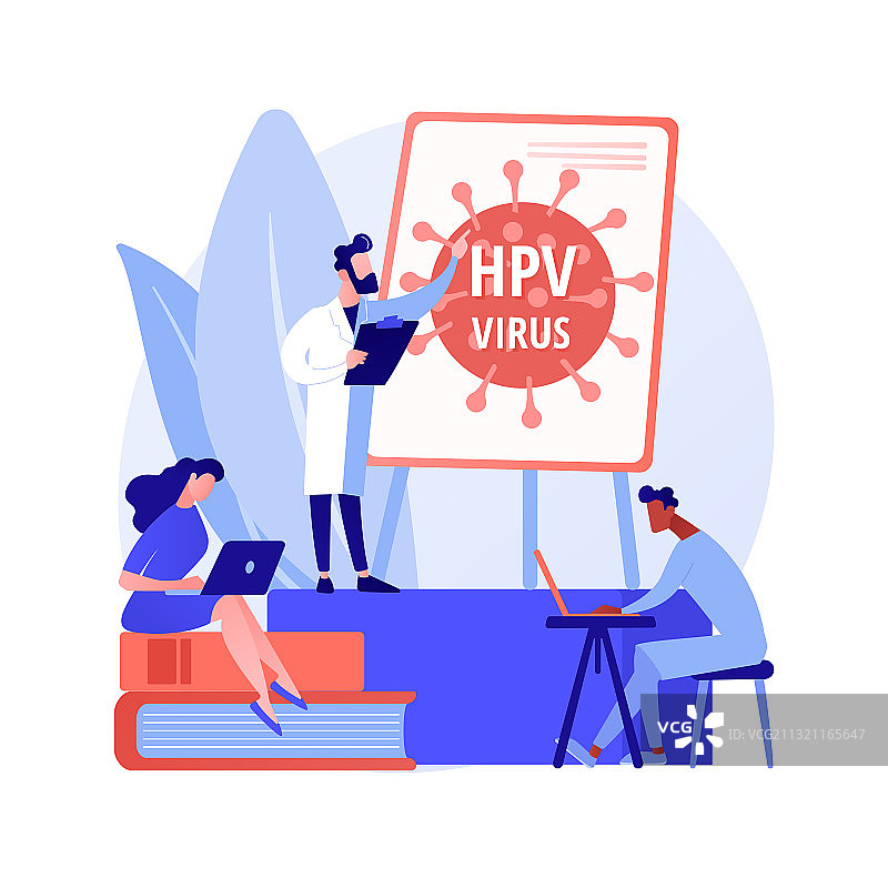 HPV教育项目抽象概念图片素材