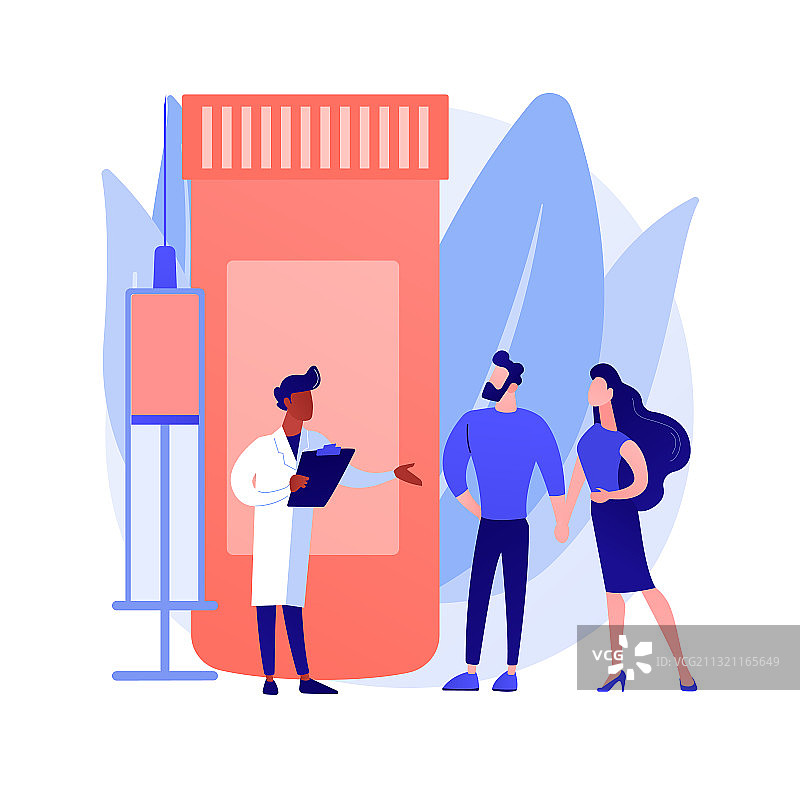 不孕症治疗抽象概念图片素材