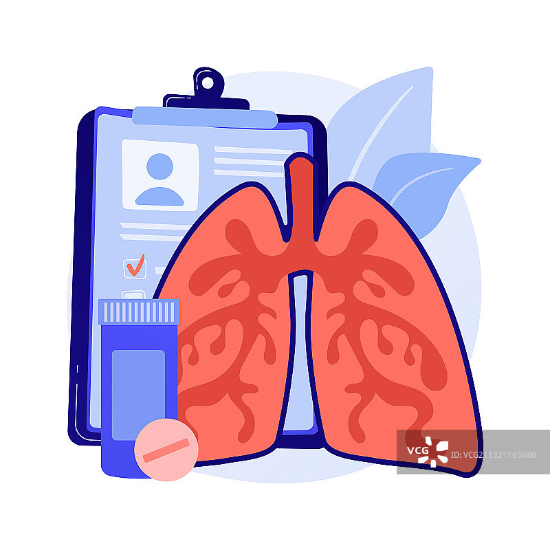 慢性阻塞性肺病抽象概念图片素材