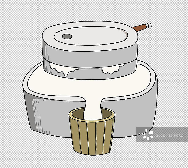 元素：磨豆腐图片素材