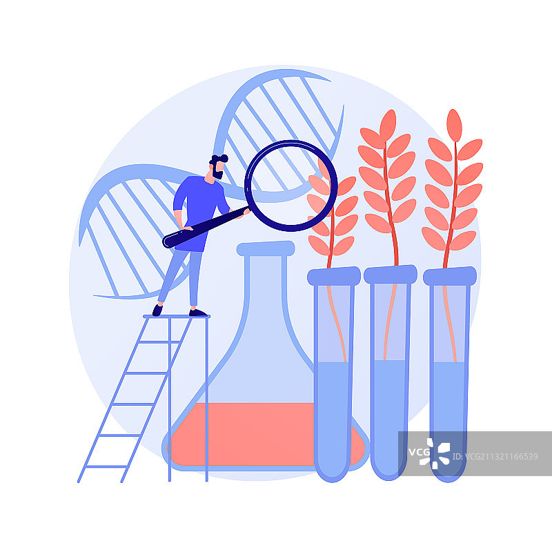 转基因植物抽象概念图片素材