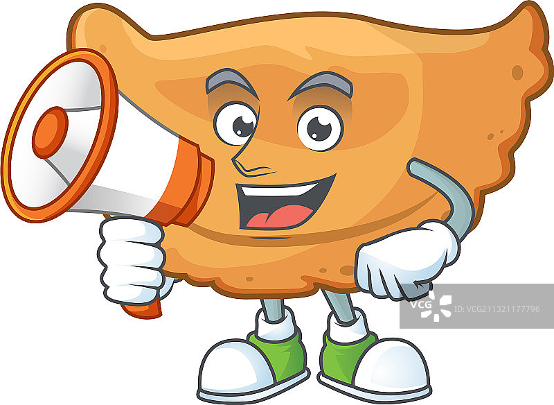 用扩音器说话的羚羊角照片图片素材