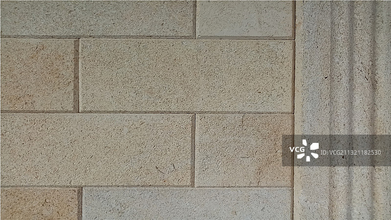 米黄色石制外墙图片素材