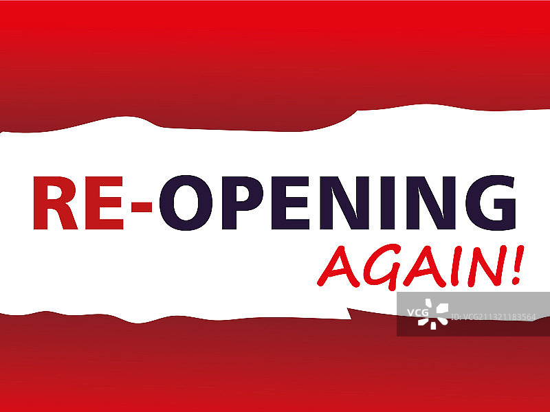 疫情后重新开业欢迎光临图片素材