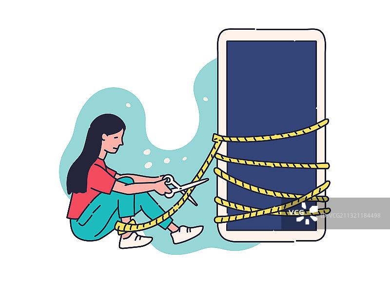 沉迷手机的女人图片素材