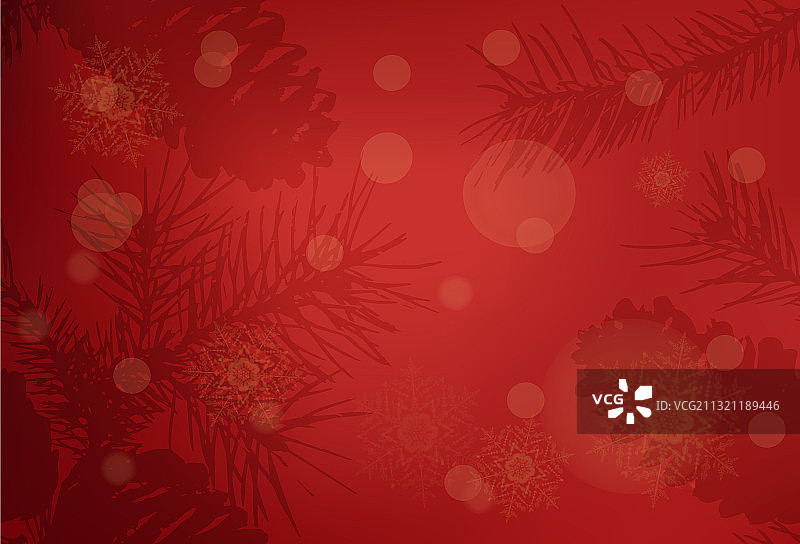 红色圣诞背景散景效果EPS 10图片素材