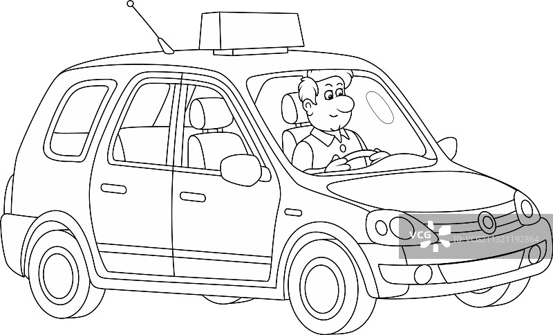 出租车司机图片素材