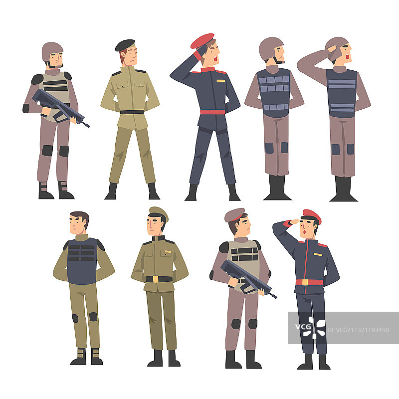 军队士兵角色人物合集图片素材