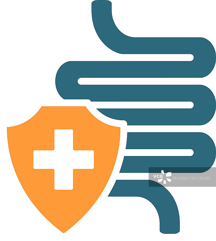 健康保护肠道彩色图标图片素材