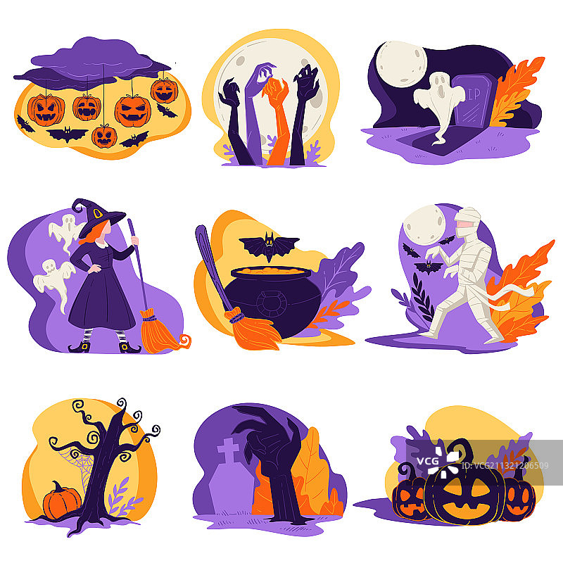 万圣节秋季庆祝僵尸图片素材