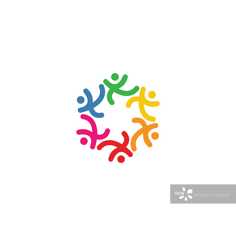 人们社区创意中心社会联系图片素材