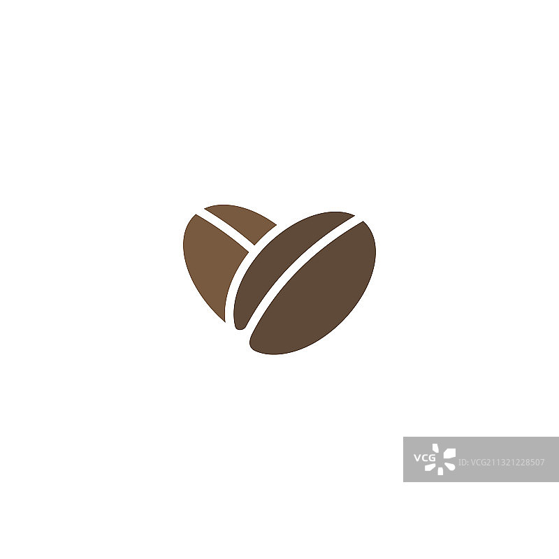 白色背景上的咖啡豆图片素材