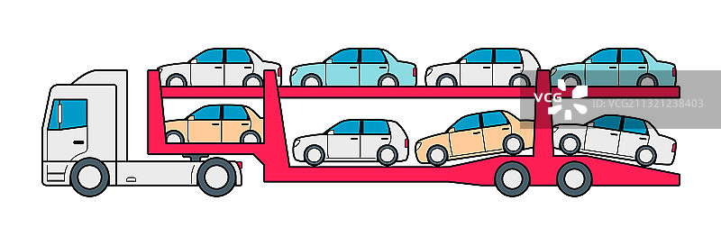 汽车运输车图标图片素材