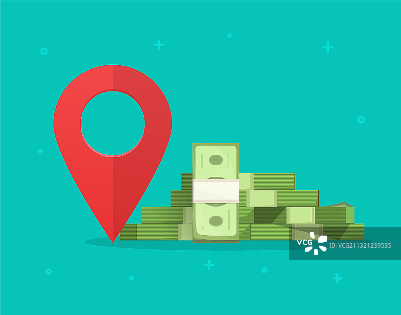 金融定位指针标记图片素材