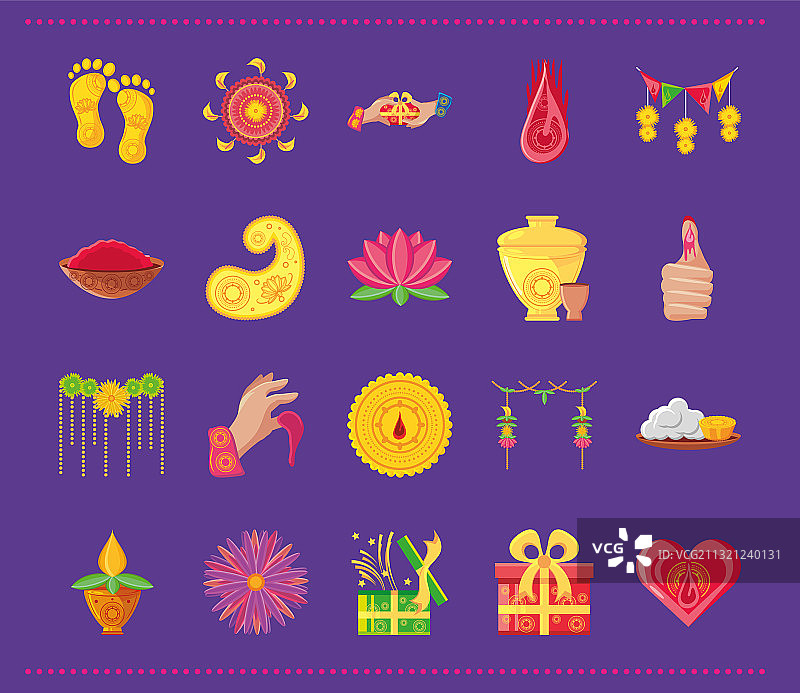 兄妹节详细风格图标包图片素材