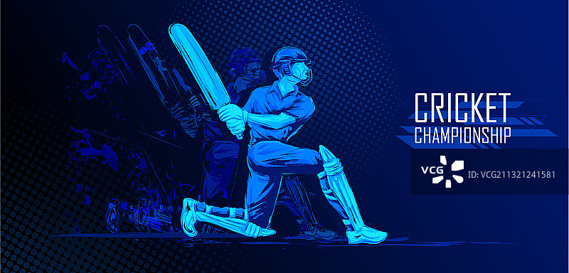 板球锦标赛运动（带防护面罩）图片素材