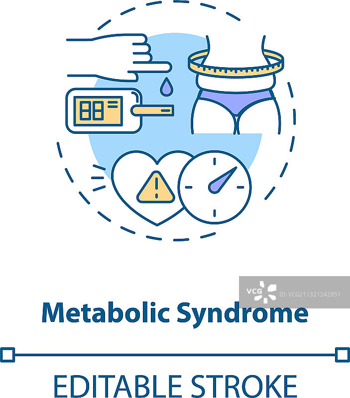 代谢综合征概念图标图片素材