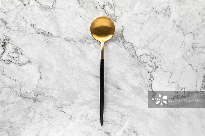 静物餐具金属勺子图片素材