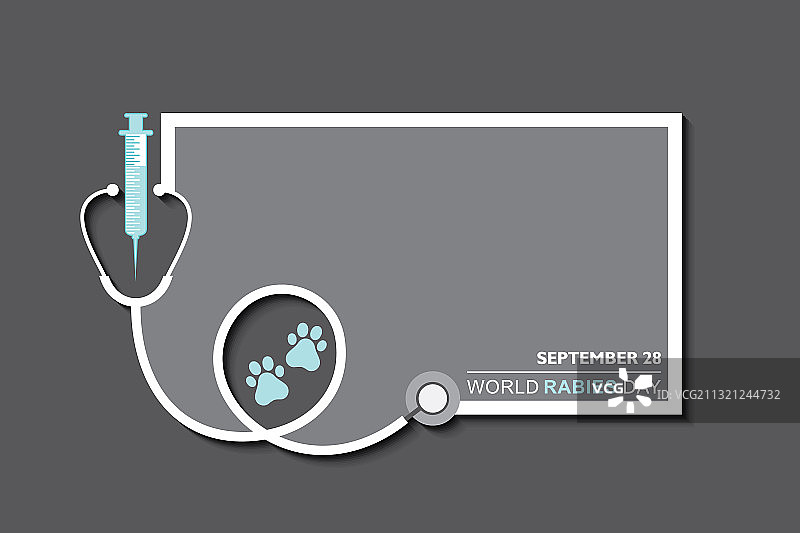 9月世界狂犬病日概念海报图片素材