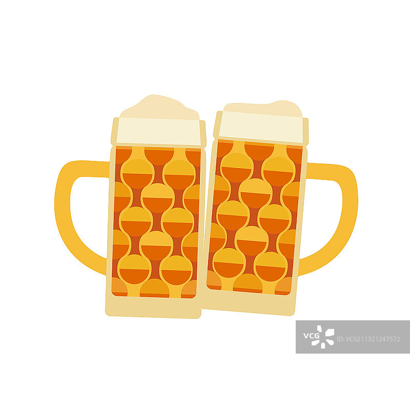 手绘慕尼黑啤酒节设计元素图片素材