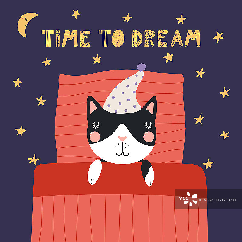 可爱的猫咪睡眠图片素材