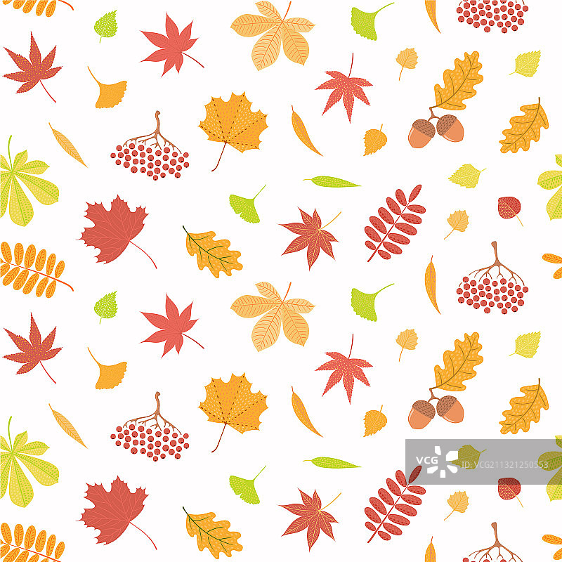 秋季无缝图案图片素材