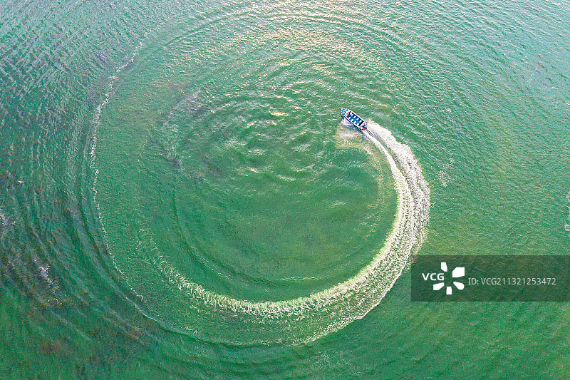 航拍 游艇图片素材