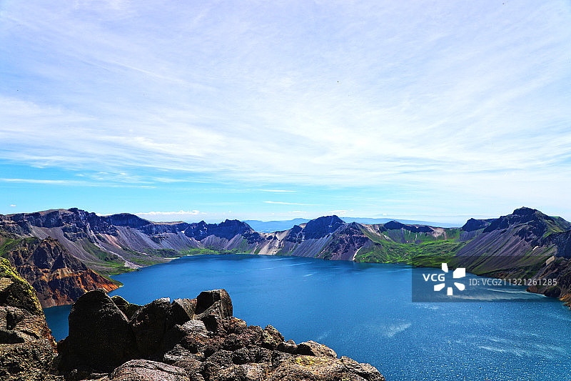 美丽的天池图片素材