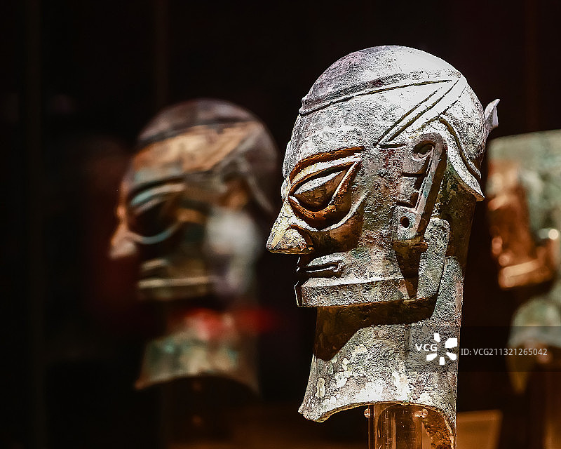 三星堆青铜面具图片素材