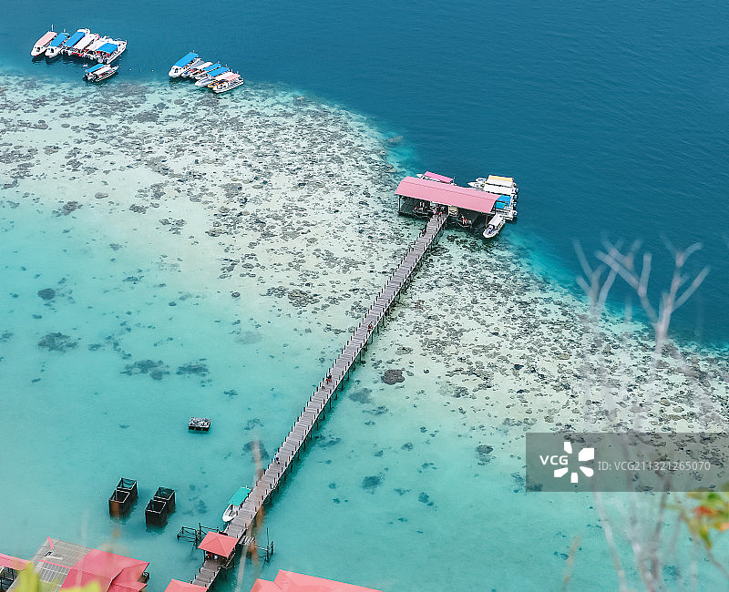 仙本娜海洋公园码头图片素材