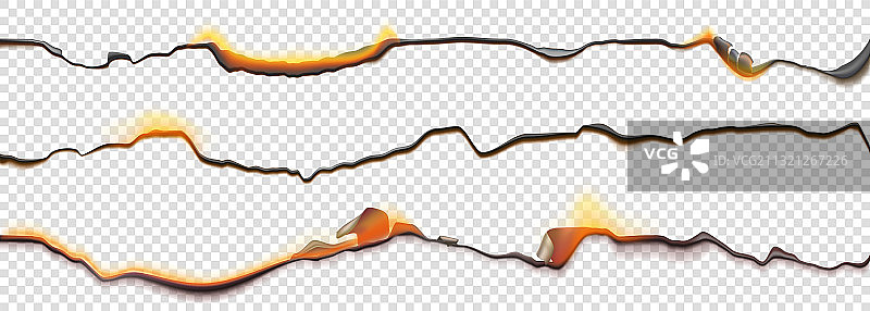 燃烧的纸张边框图片素材