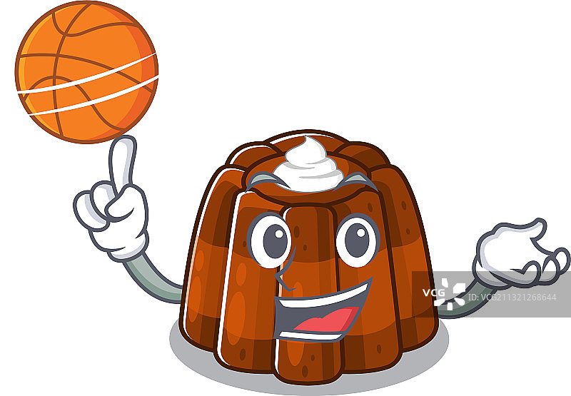 吉祥物巧克力布丁卡通图片素材