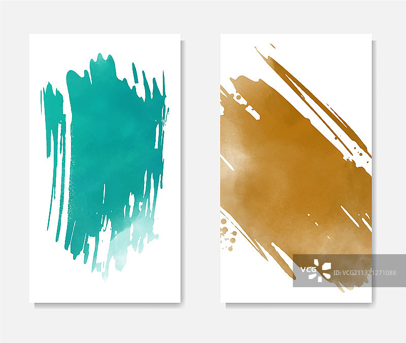 水彩卡片banner促销海报web banner图片素材