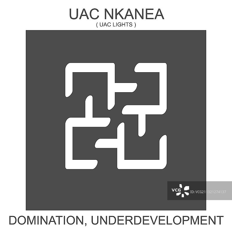 非洲阿丁克拉符号UAC NKANEA图标图片素材
