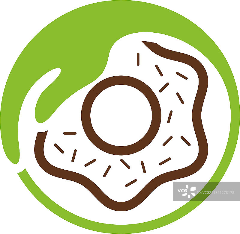 甜甜圈护理logo设计模板图片素材