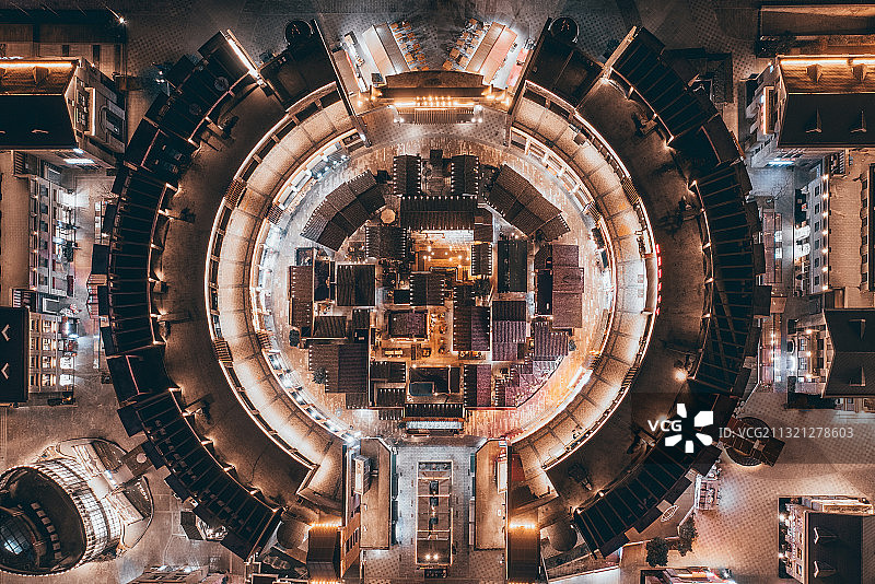 合肥市瑶海区黉街罍村航拍视角图片素材