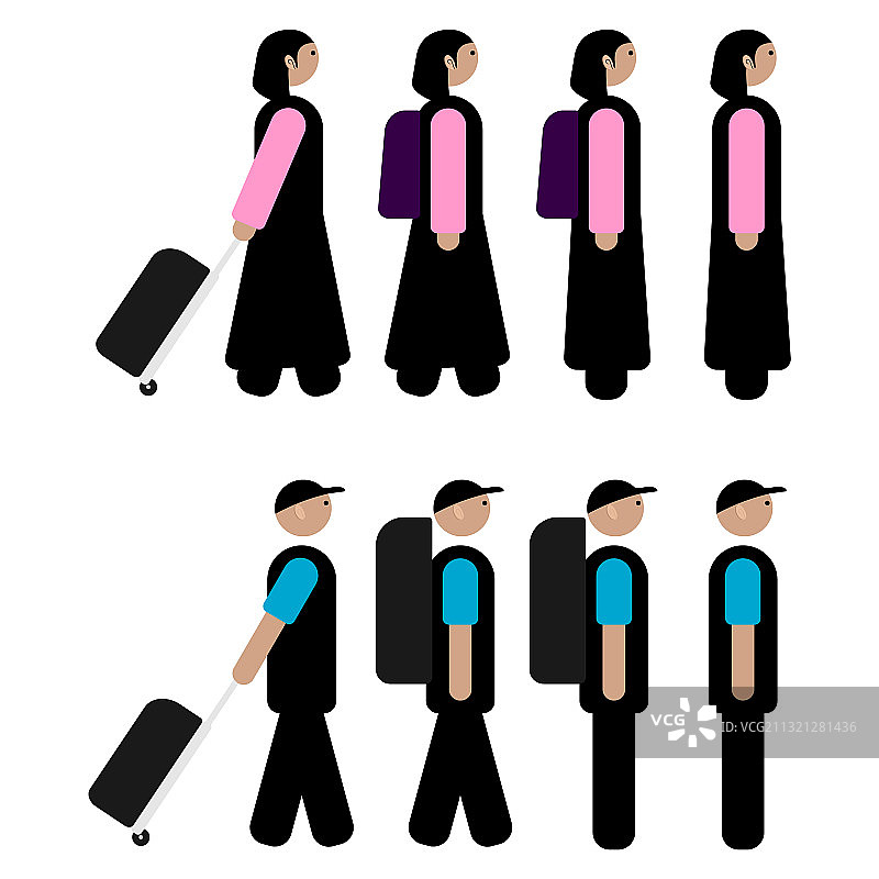 行人设计套装图片素材