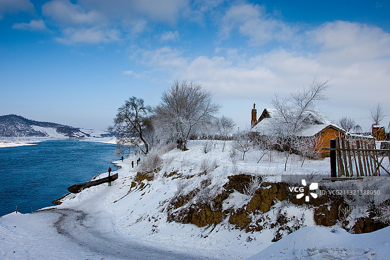 东北农家小院图片素材