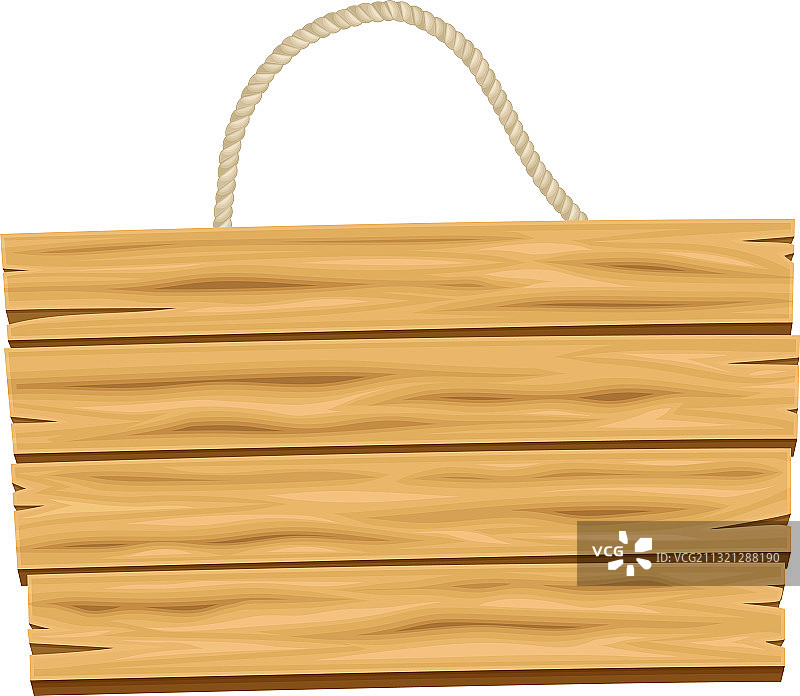 悬挂在绳子上的木制标牌或广告牌图片素材