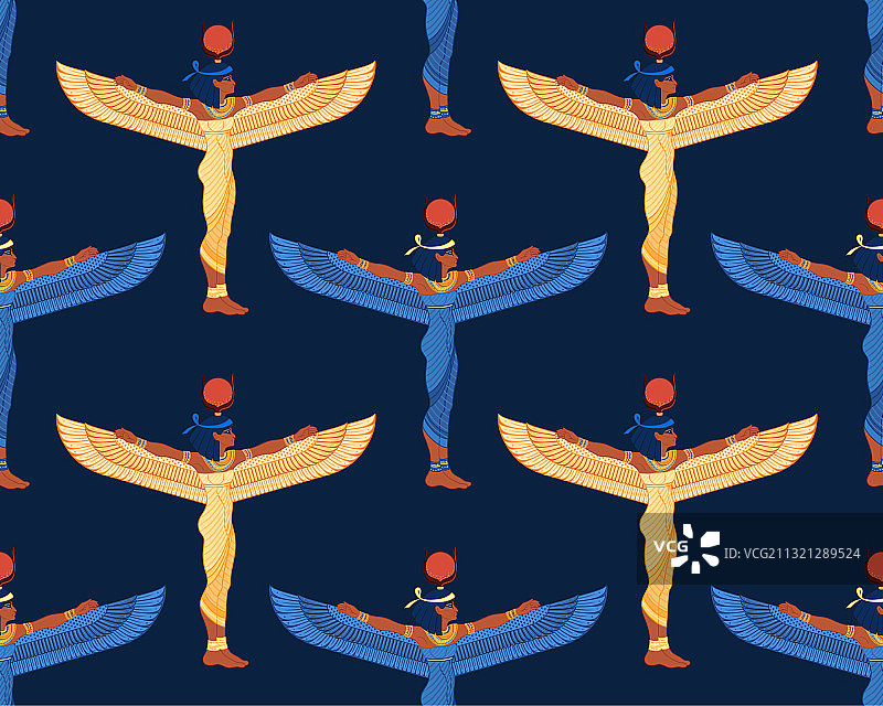 埃及神话中的伊西斯女神图片素材