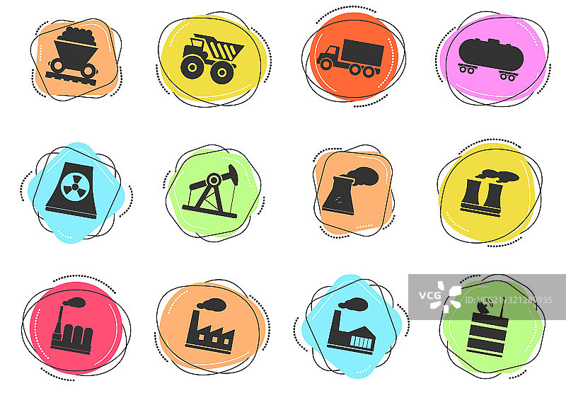 工业简约图标图片素材