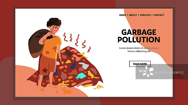 垃圾污染与全球生态问题图片素材