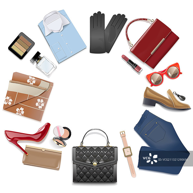 女士衣柜概念图片素材