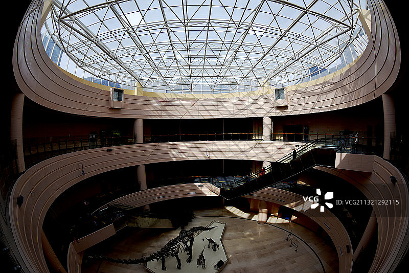 河北省张家口地质博物馆以及主题展览的一部分展品。图片素材