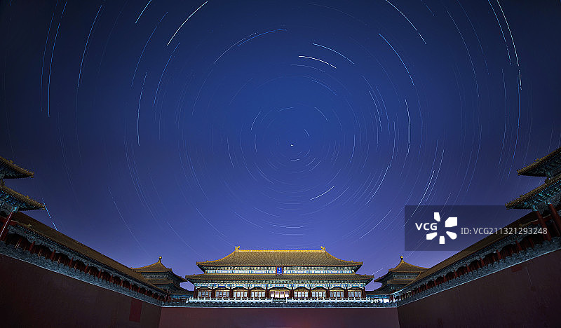 午门星轨图片素材