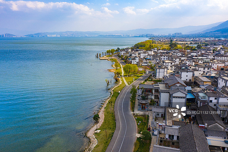 云南大理洱海风光图片素材