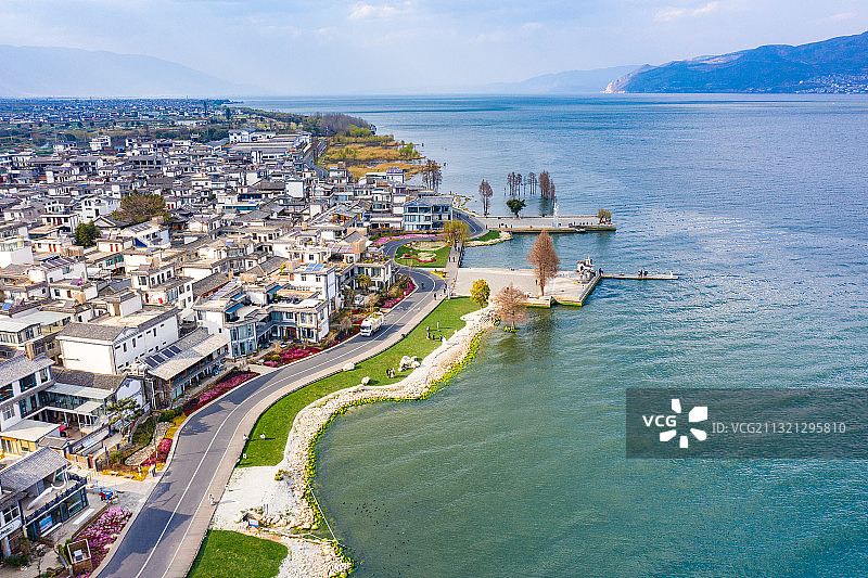 云南大理洱海风光图片素材