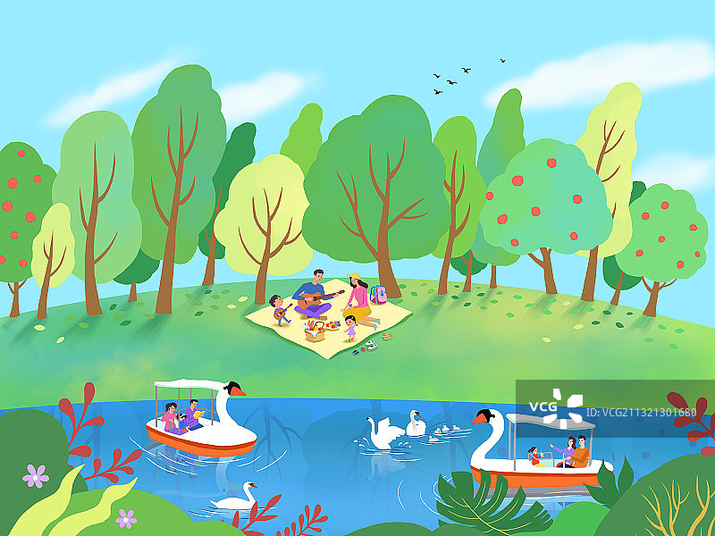 《郊游》图片素材