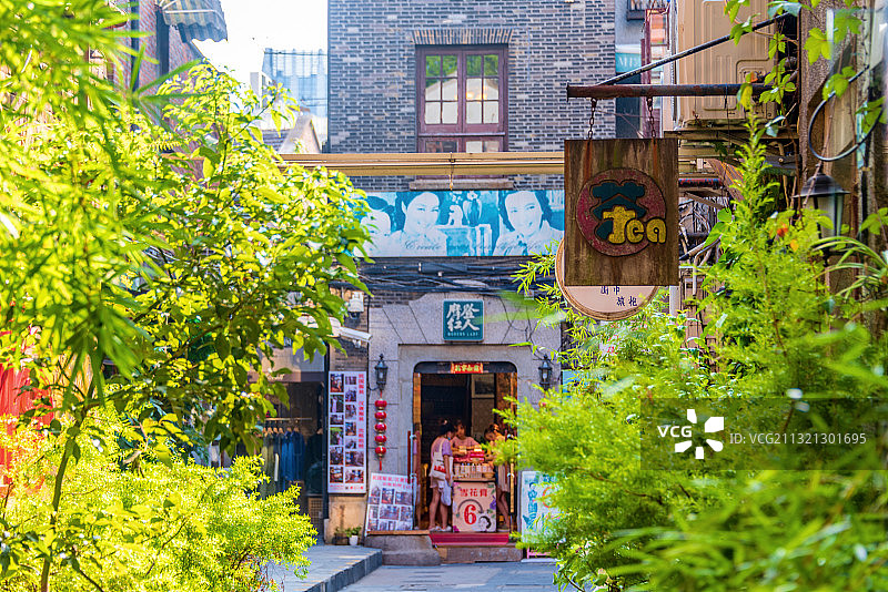 中国上海田子坊商业街区图片素材